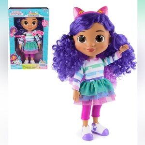 Gabby's Dollhouse,33-Cm Tall with Sound Effects and Reversible Cat Ears, Aged 3+